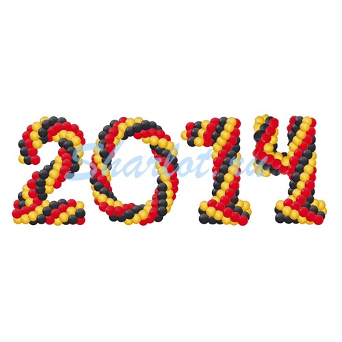 Цифры из шариков 2012