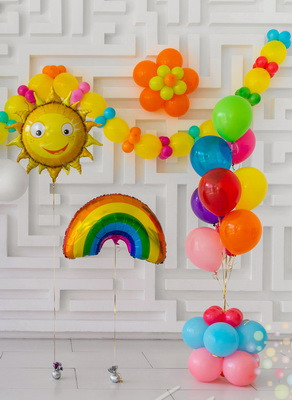 Воздушные шары Радужный праздник (Большой сет №6)