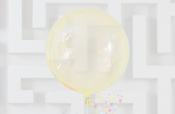Воздушный шар Прозрачный шар BUBBLE с желтым оттенком
