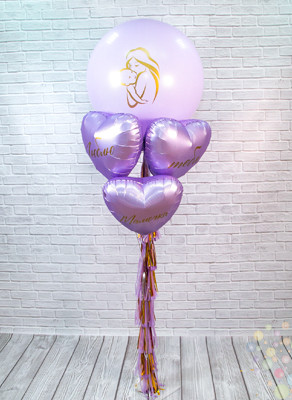 Воздушные шары Композиция "Мамина любовь"