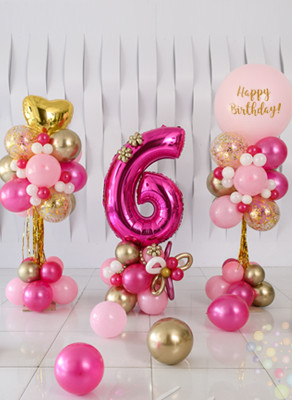 Воздушные шары Pink Party (Средний сет №1)