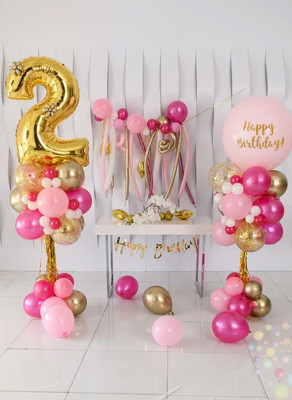 Воздушные шары Pink Party (Средний сет №4)