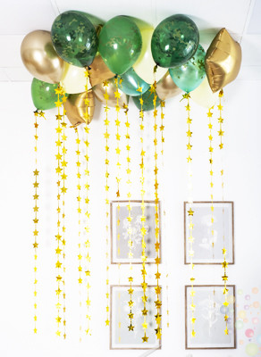 Воздушные шары Набор шаров под потолок "Камуфляж" 16 штук 