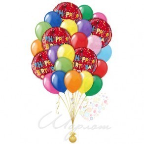 Букет  из шаров "Happy Birthday"