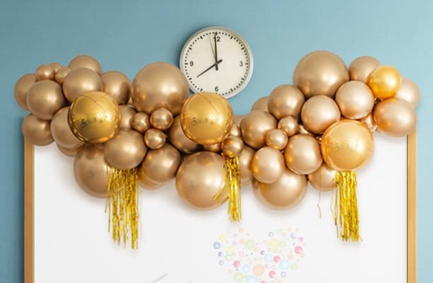 Разнокалиберная гирлянда "Золото"