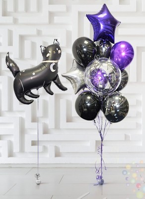 Воздушные шары Пурпурная Ночь (Средний Сет №2)