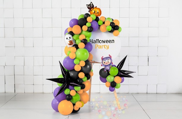 Воздушный шар Бенто оформление "Halloween"