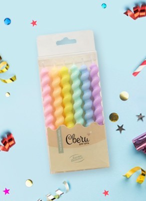 Воздушные шары Свечи д/торта "Зефирная серия, Нежные цвета, Макарунс"