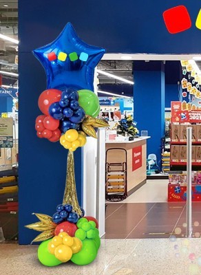 Воздушные шары Оформление входа "Каркасное"