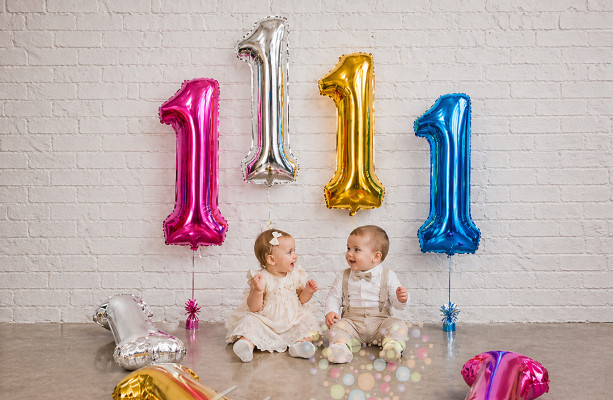 Воздушный шар Шар-цифра 1 (1 шт., цвет на выбор)