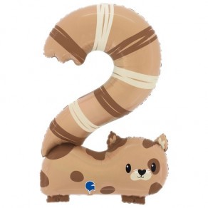 Воздушные шары Воздушный шар цифра 2 Котенок