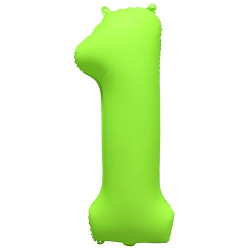 Воздушный шар Шар-цифра Яблочный Неон (на выбор)