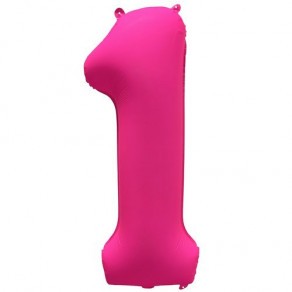 Воздушные шары Шар-цифра Неон Малина (на выбор)
