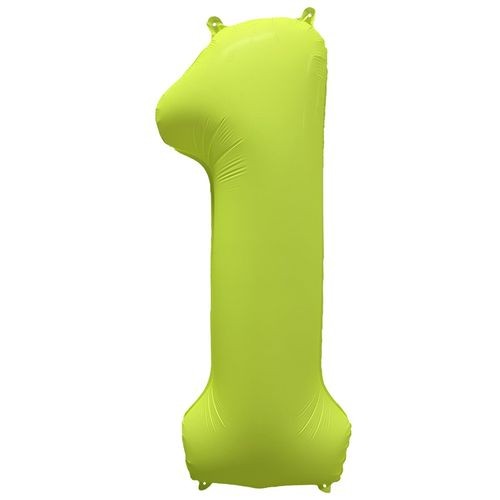 Воздушный шар Шар-цифра Желтый Неон (на выбор)