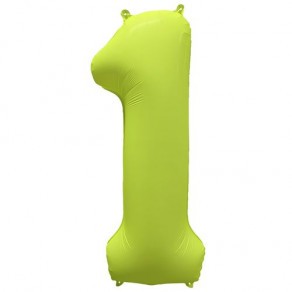 Воздушные шары Шар-цифра Желтый Неон (на выбор)