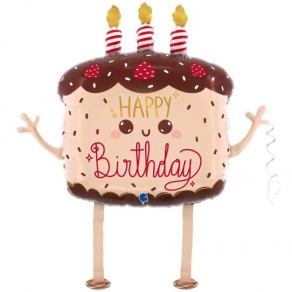 Воздушные шары Ходящий шар "Тортик со свечками"