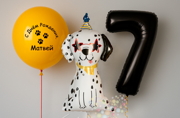 Воздушный шар Композиция "Пятнистый праздник"