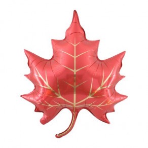 Воздушные шары Кленовый листик Красный