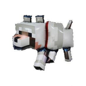 Воздушные шары Фигура "Пиксельный волк"