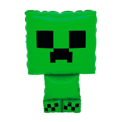 Воздушный шар Фигура "Пиксельный монстр, Зеленый"