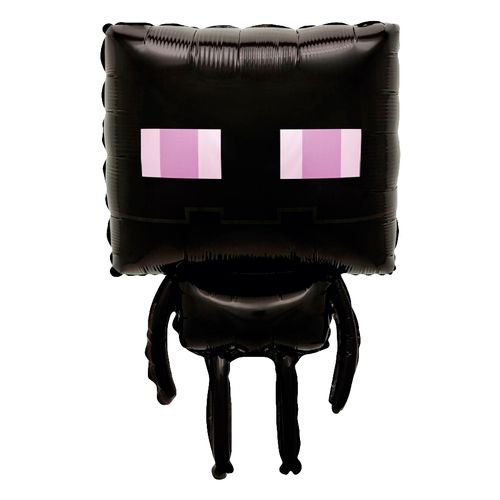 Воздушный шар Фигура "Пиксельный монстр, Черный"