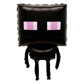 Воздушные шары Фигура "Пиксельный монстр, Черный"