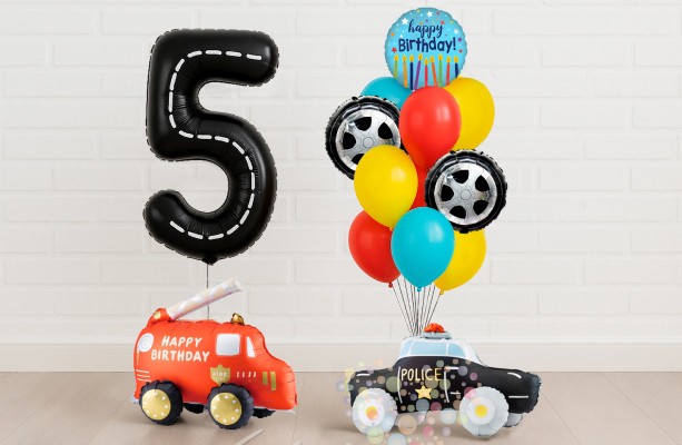 Воздушный шар Сет "Праздничный авто-патруль"