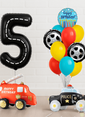 Воздушные шары Сет "Праздничный авто-патруль"