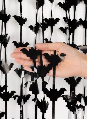 Воздушные шары Часть дождика на Хеллоуин (с черными летучими мышами или оранжевыми тыковками на выбор) На 1 шар