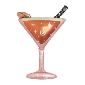 Воздушные шары Бокал мартини Розовый