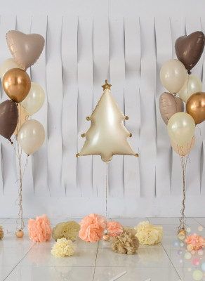 Воздушные шары Композиция "Элегантная новогодняя вечеринка"