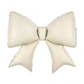 Воздушные шары Фигура Бант кремовый