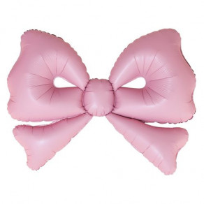 Воздушные шары Фигура Бант розовый ажурный