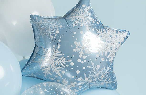 Воздушный шар Снежинка в подарок