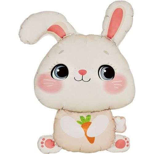 Воздушный шар Фигура Зайка с морковкой