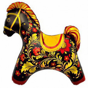 Воздушные шары Фигура Дымковская лошадка, Хохлома