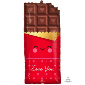 Воздушные шары Фигура Шоколадка LOVE YOU