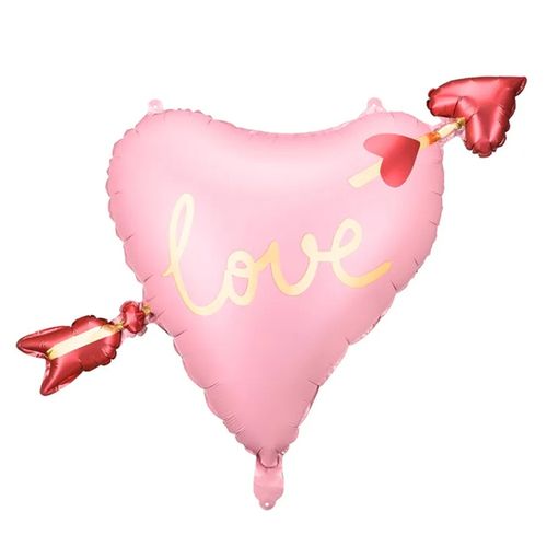Воздушный шар Фигура Сердце со стрелой LOVE