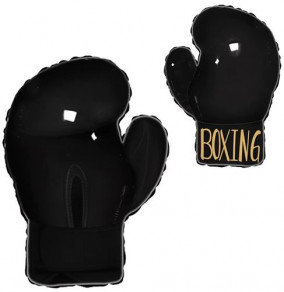 Воздушные шары Фигура"Перчатка черная боксерская" 1 шт