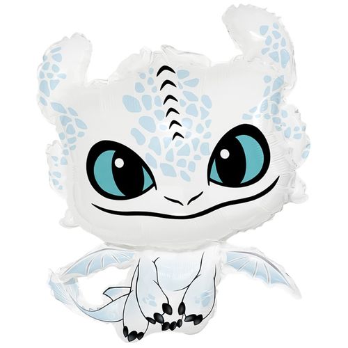 Воздушный шар Фигура Белый дракон