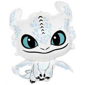 Воздушные шары Фигура Белый дракон