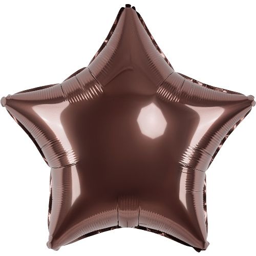 Воздушный шар Звезда Шоколад Металлик