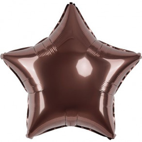 Воздушные шары Звезда Шоколад Металлик
