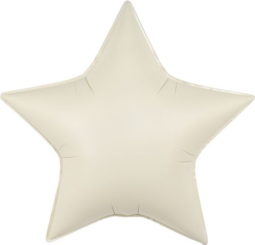 Воздушный шар Звезда Крем (сатин) большая