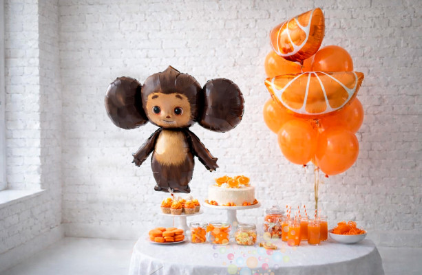 Воздушный шар Сет "Солнечный Чебурашка"