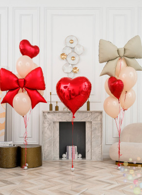 Воздушные шары Красный бархат (Средний сет №3)