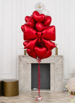 Воздушные шары Букет "Красный бархат"