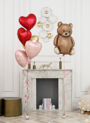 Воздушные шары Любовь в шоколаде (Малый сет №1)