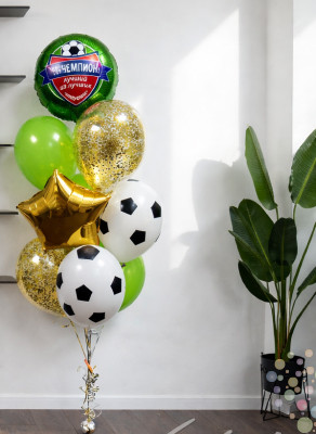 Воздушные шары Букет "Ты - чемпион футбола"