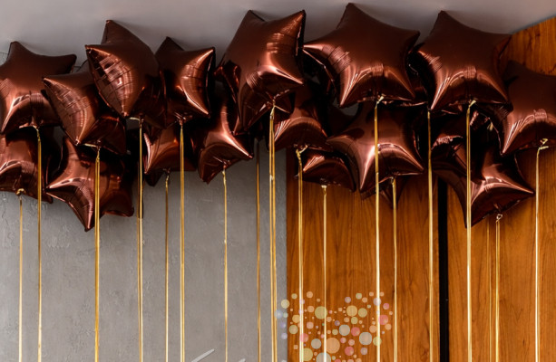 Набор шаров под потолок "Без компромиссов, 17 звёзд"